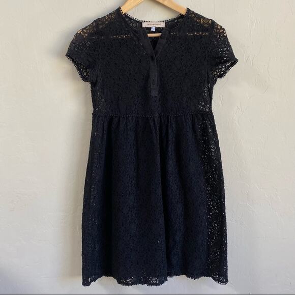See By Chloe Black‎ Lace Short Sleeve Dress - Picture 1 of 3